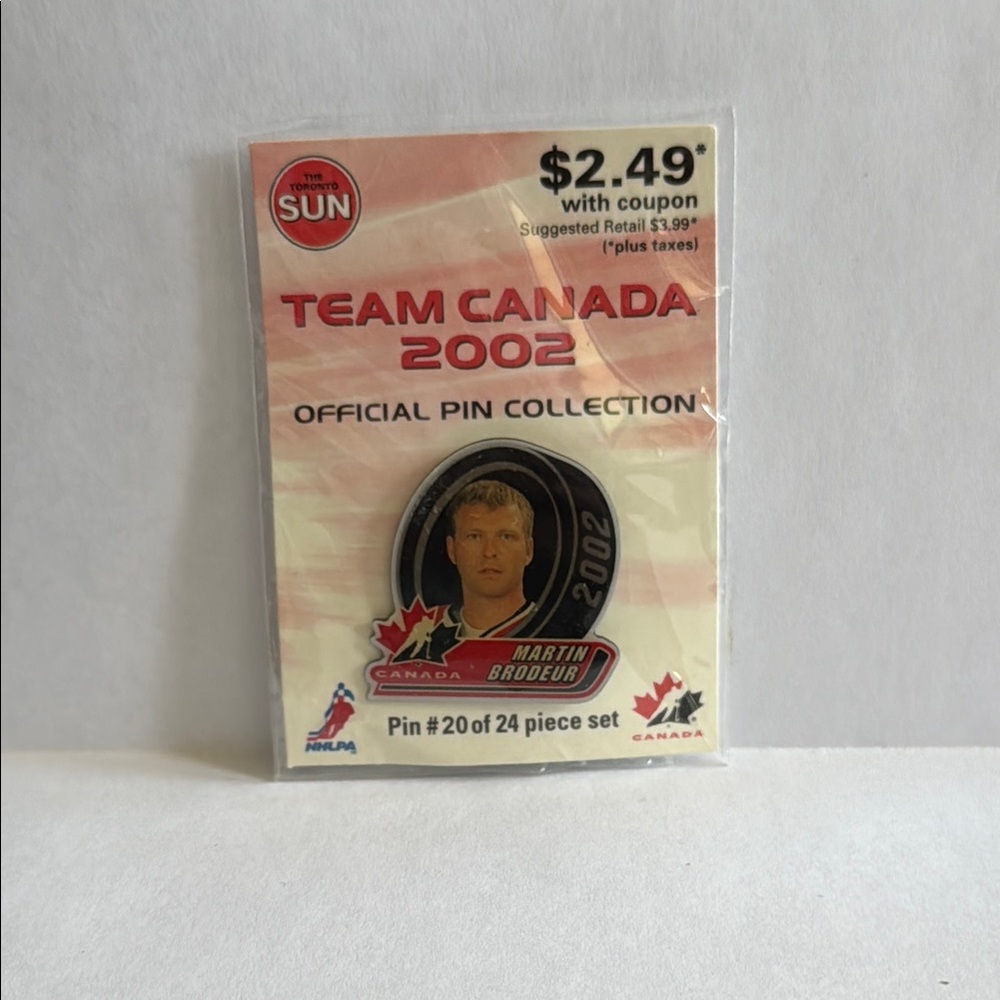 Martin Brodeur 2002 Team Canada Collectors Pin / Pin #20